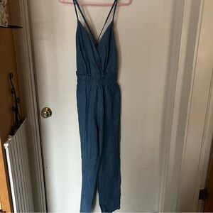NWT Fashion Nova Oceanview Chambray Denim Jumpsuit